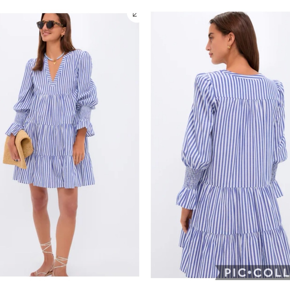 Tuckernuck Blue and White Stripe Cotton Poplin Kenzo Dress